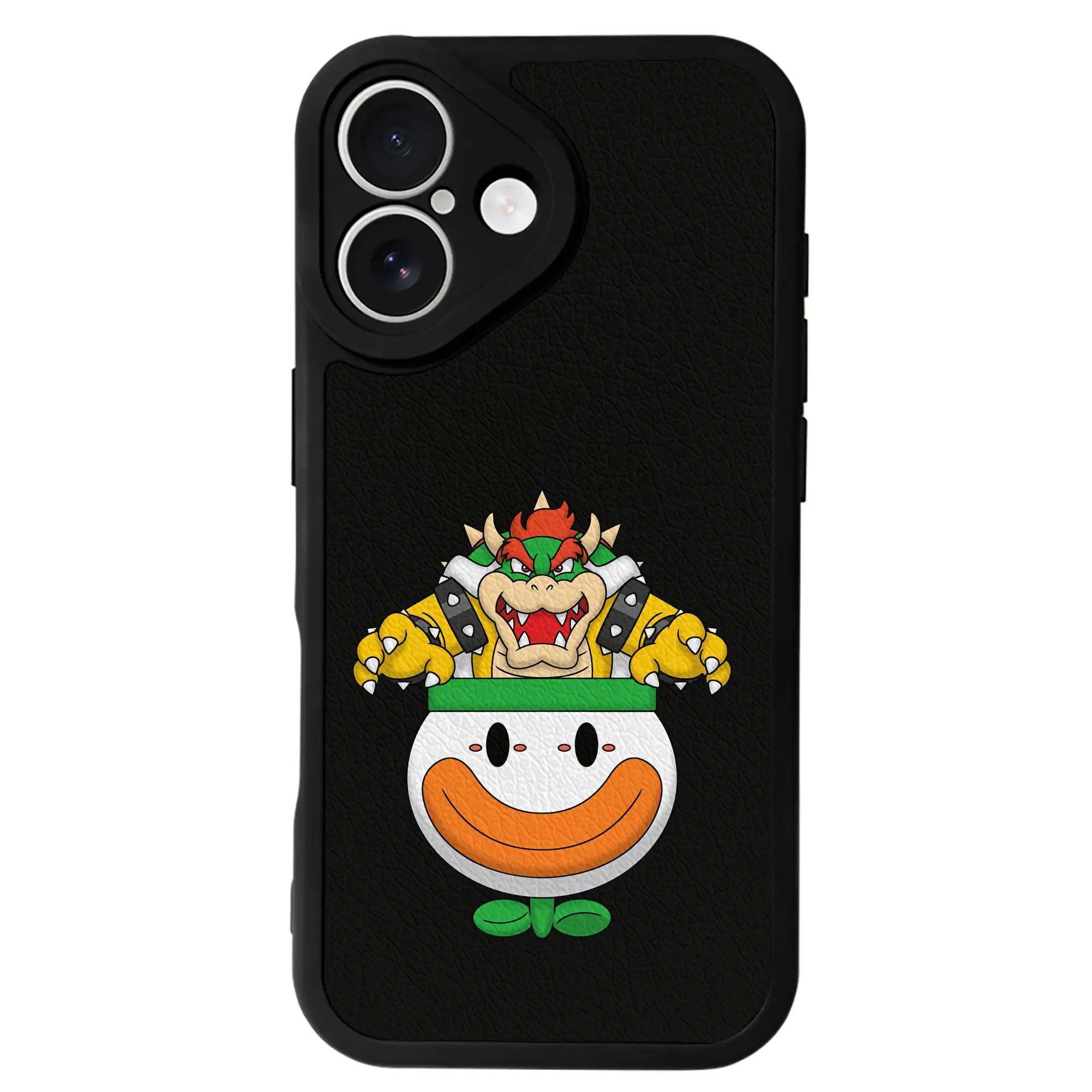 マリオ グッズ クッパ - IPhone 16シリーズ対応 ・ シリコンスマホケース ・ レザー調 ・ 高精度フィット ・ 耐衝撃 ・ ワイヤレス充電対応 ・ 精密カット